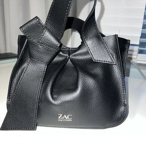 Zac Posen Anthea Mini Shopper Leather Crossbody Black NWT